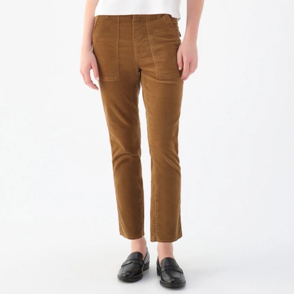 AMO Corduroy Tan Walnut Easy Army Trouser - Picture 1 of 8